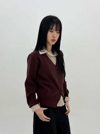 Fault V-neck Knit Cardigan