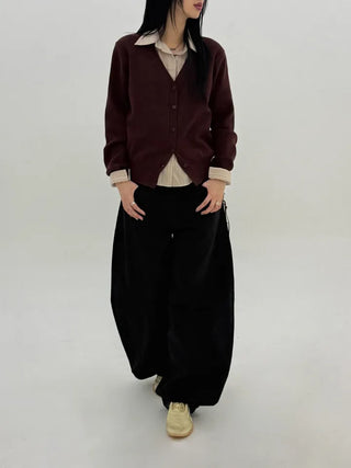 Fault V-neck Knit Cardigan