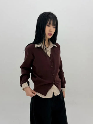 Fault V-neck Knit Cardigan