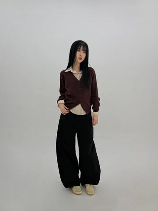 Fault V-neck Knit Cardigan