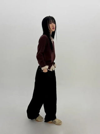 Fault V-neck Knit Cardigan
