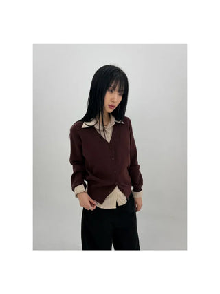 Fault V-neck Knit Cardigan
