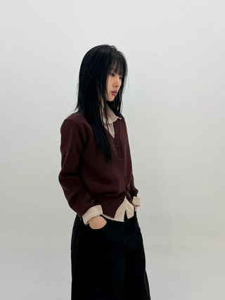 Fault V-neck Knit Cardigan