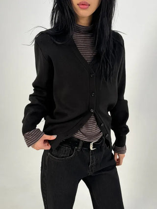 Fault V-neck Knit Cardigan