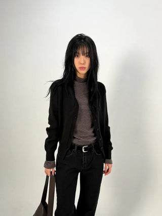 Fault V-neck Knit Cardigan