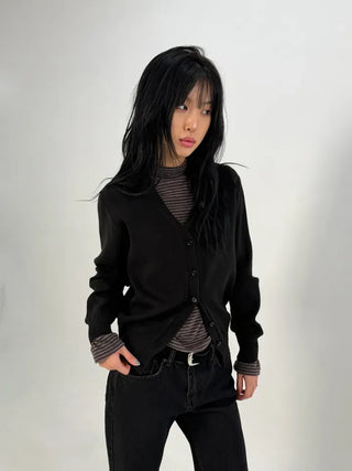 Fault V-neck Knit Cardigan