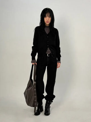 Fault V-neck Knit Cardigan