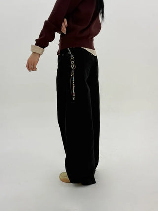 York eyelet balloon pants