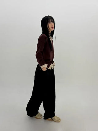 York eyelet balloon pants