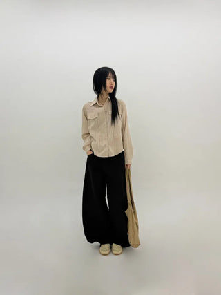 York eyelet balloon pants