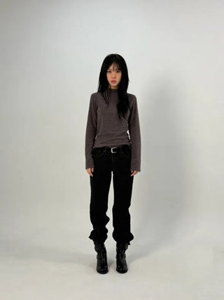 Muddy Black Flare Jeans