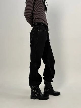 Muddy Black Flare Jeans