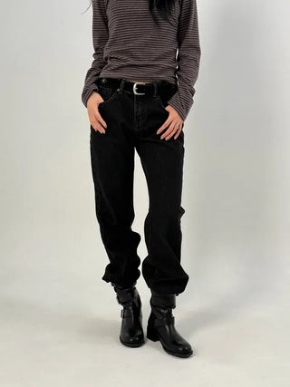 Muddy Black Flare Jeans