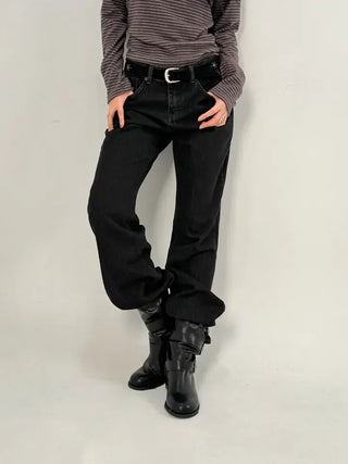 Muddy Black Flare Jeans