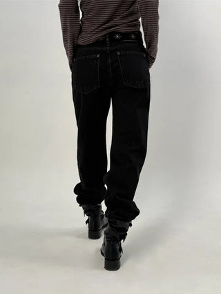 Muddy Black Flare Jeans