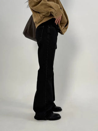 Muddy Black Flare Jeans