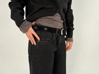 Muddy Black Flare Jeans