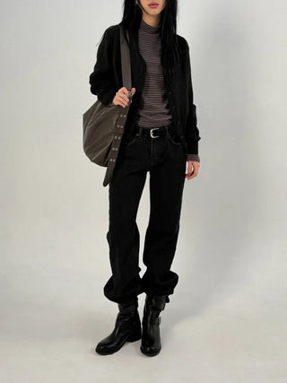 Muddy Black Flare Jeans