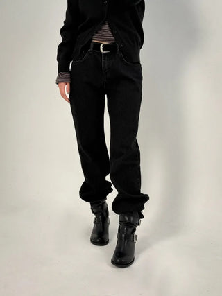 Muddy Black Flare Jeans