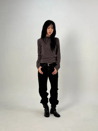 Muddy Black Flare Jeans