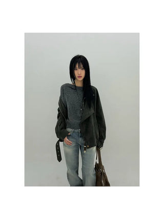 Deep fading low flare jeans