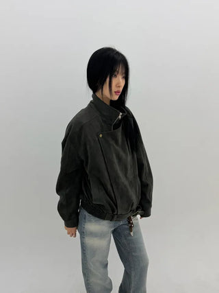 Deep fading low flare jeans