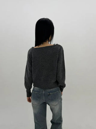 Deep fading low flare jeans