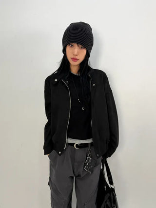 Appel Suede Biker Jacket