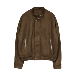 Appel Suede Biker Jacket