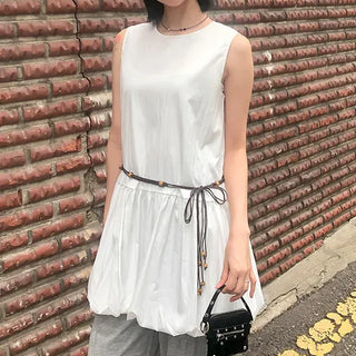 Pumpkin Balloon Mini Sleeveless Dress