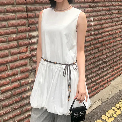Pumpkin Balloon Mini Sleeveless Dress