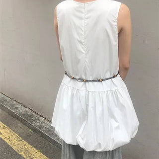 Pumpkin Balloon Mini Sleeveless Dress