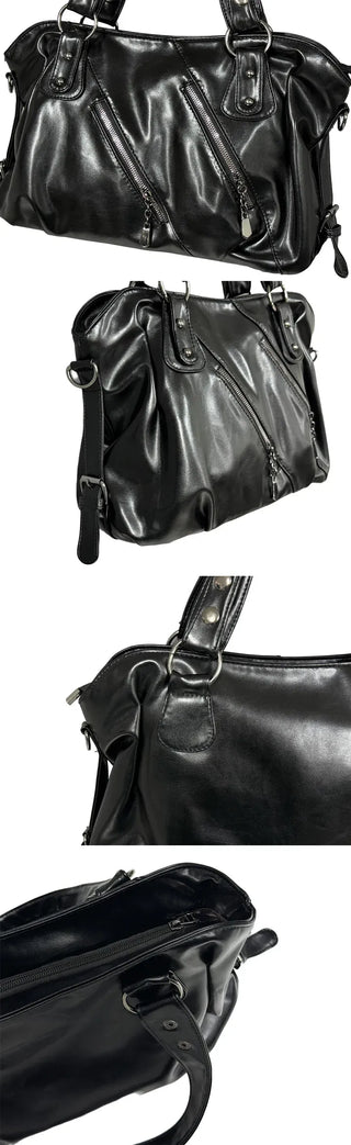 Dapper Pocket Studded Shoulder Bag