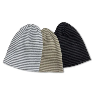 Striped Long Beanie