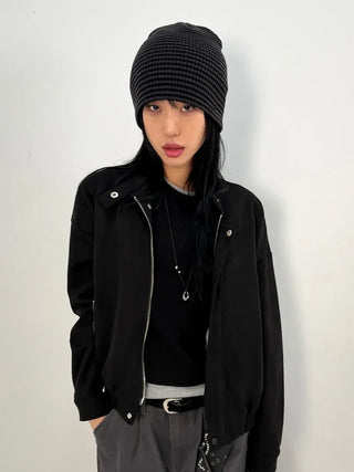 Striped Long Beanie
