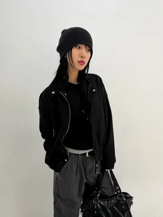 Striped Long Beanie
