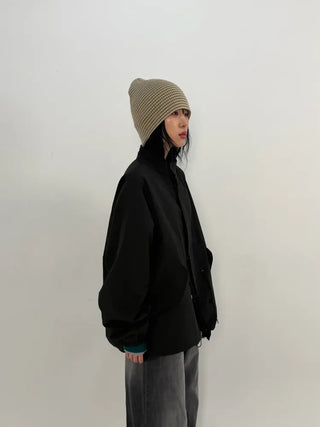 Striped Long Beanie
