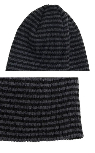 Striped Long Beanie