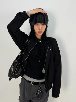 Striped Long Beanie