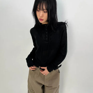 Nice High-Neck Hooded Knit