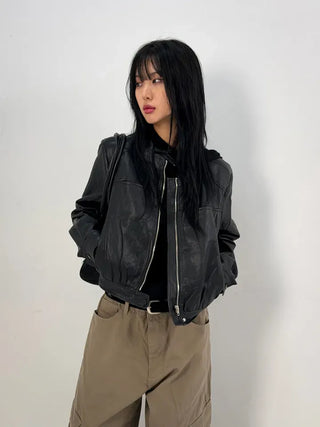 Nice High-Neck Hooded Knit