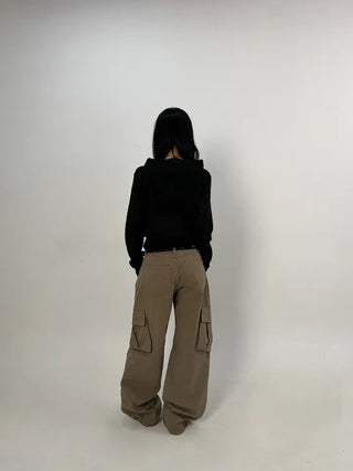 Nice High-Neck Hooded Knit