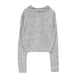Nice High-Neck Hooded Knit
