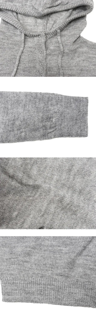 Nice High-Neck Hooded Knit