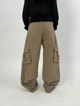 Bass Cut-out Washed Cargo Pants