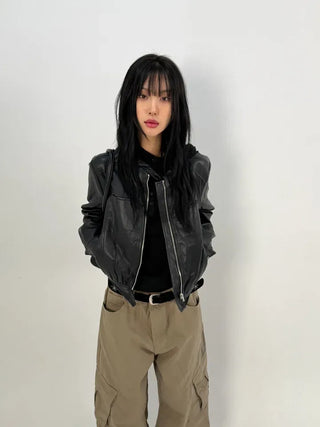 Bass Cut-out Washed Cargo Pants