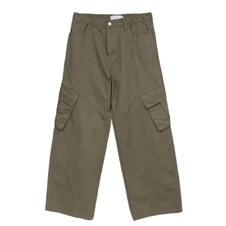 Bass Cut-out Washed Cargo Pants