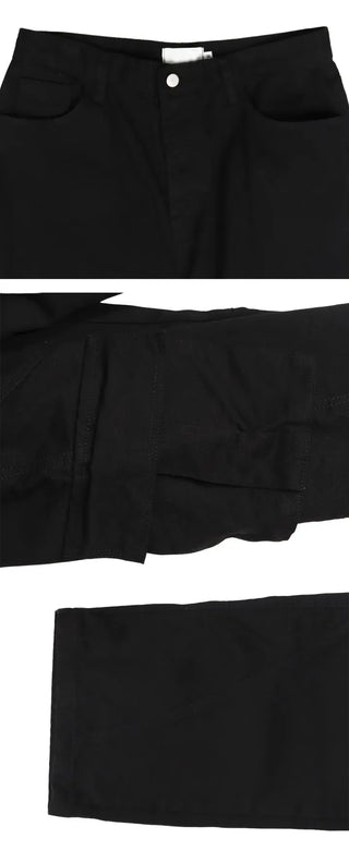 Bass Cut-out Washed Cargo Pants