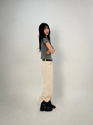 Moon Stripe Half Tee