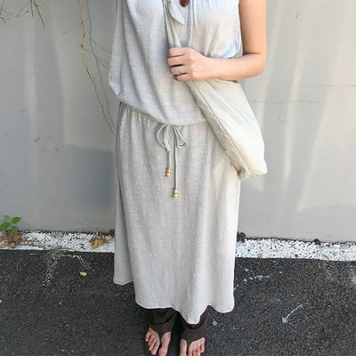 Vintage Two-Way Off-Shoulder Elastic Long Dress